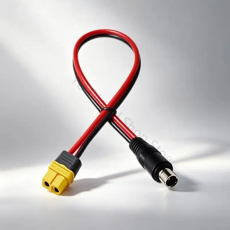 96BA XT60H To Dc8020 Male Power Cable 30CM For Model Vehicles Outdoor Energy Battery