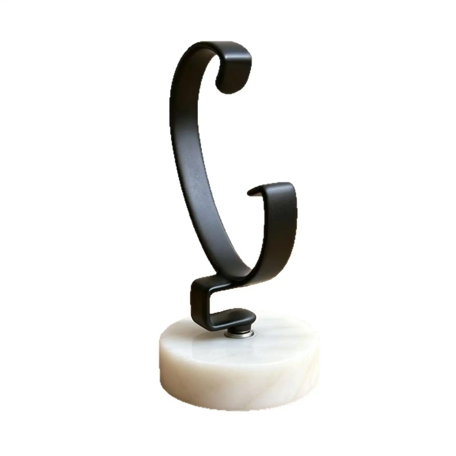Watch stand with marble base, collapsible, minimalist watch display for display