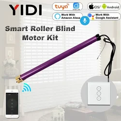 Personalizzato 35mm motore tubolare tende a rullo otturatore tenda motore Electirc Smart Wifi tenda motorizzata Tuya Smart Home Alexa