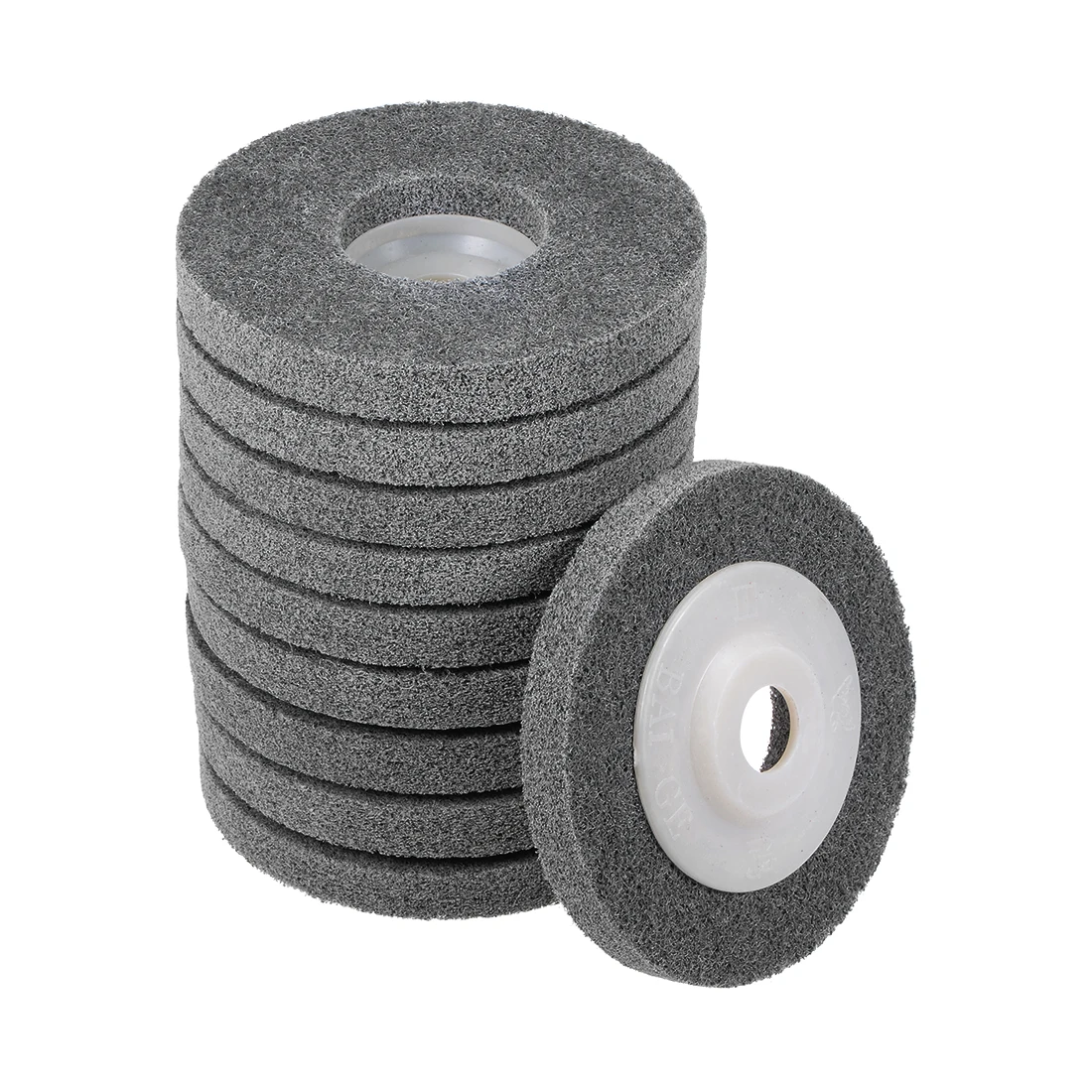 

10 Pcs 4 Inch Nylon Fiber Polishing Wheel Sanding Buffing 5/8 Inch Hole Abrasive Wheels for Angle Grinders