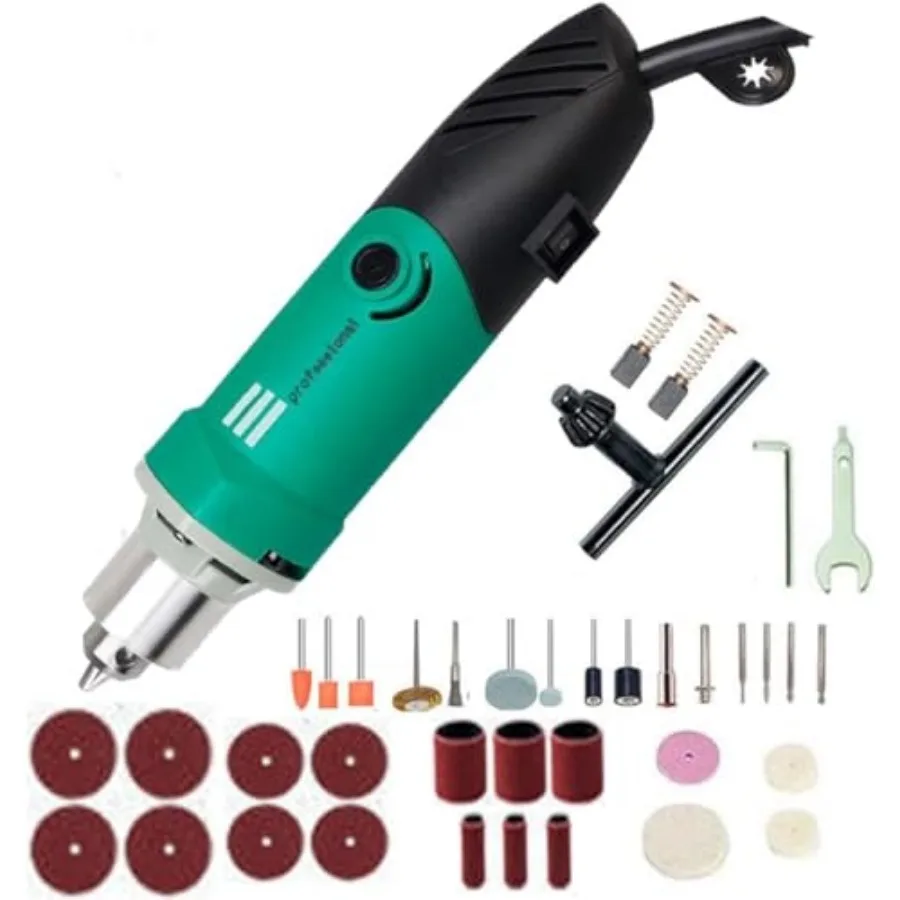 

Electric Die Grinder 480W Electric Rotary Carver Tool 6 Step Variable Speed Adjustment 30000RPM High Speed
