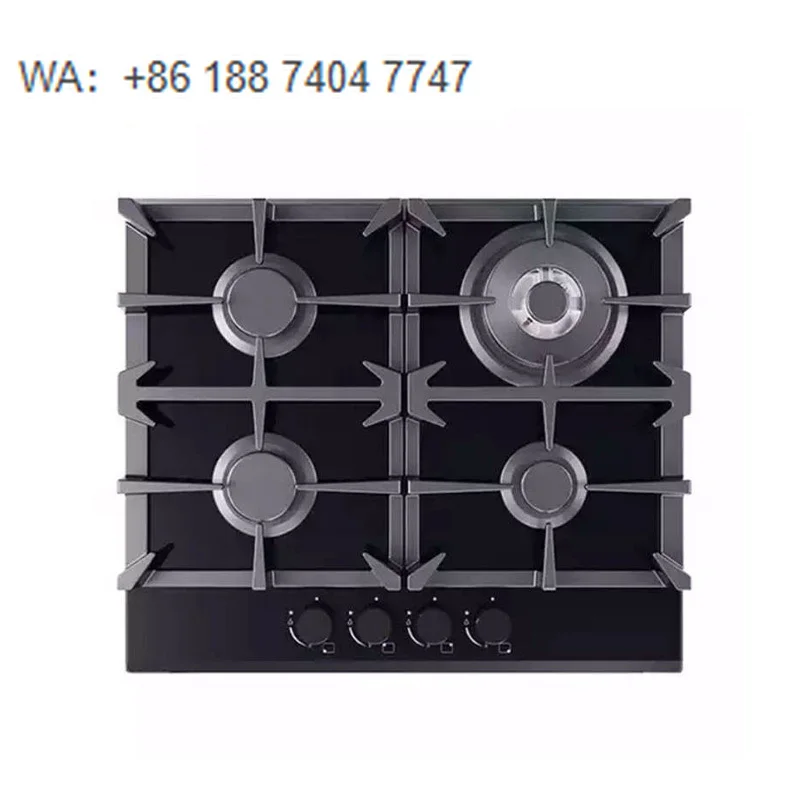 

Мощная газовая плита с 4 конфорками для современной домашней кухни, встраиваемая, с эффективным нагревом