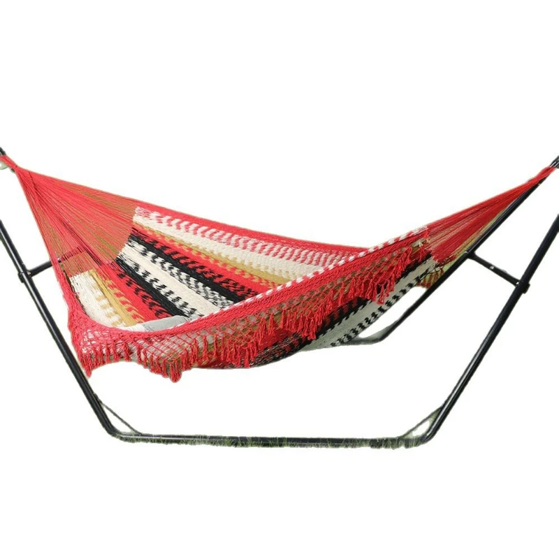 Large mesh hammock, outdoor camping, more than 1,000 people picnic, anti-rollover leisure hammock
