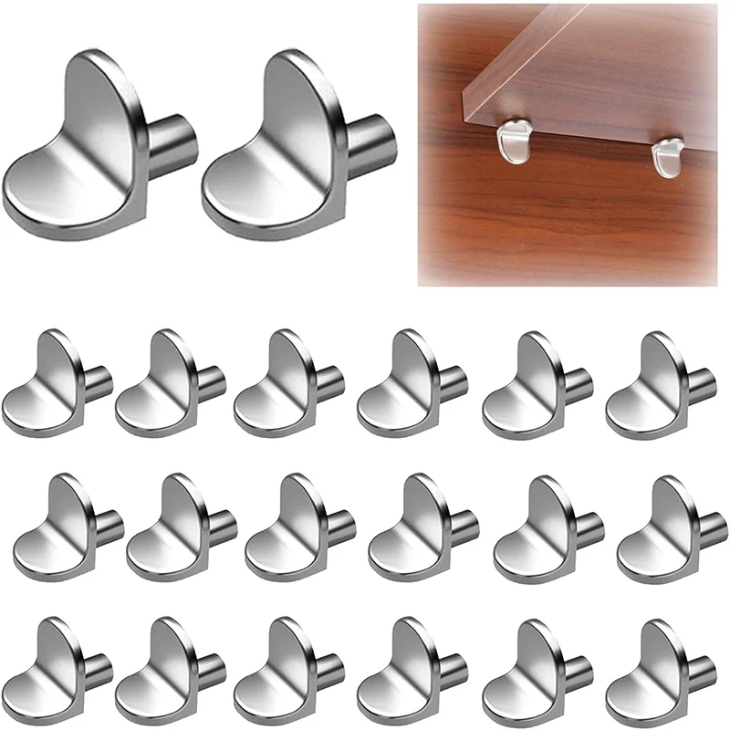20Pcs Zinc Alloy Shelf Support Pegs 5mm Shelf Support Pegs Set L-Shaped Cupboard Shelf Pegs Cupboard Shelf Pegs Shelf Pins Kit