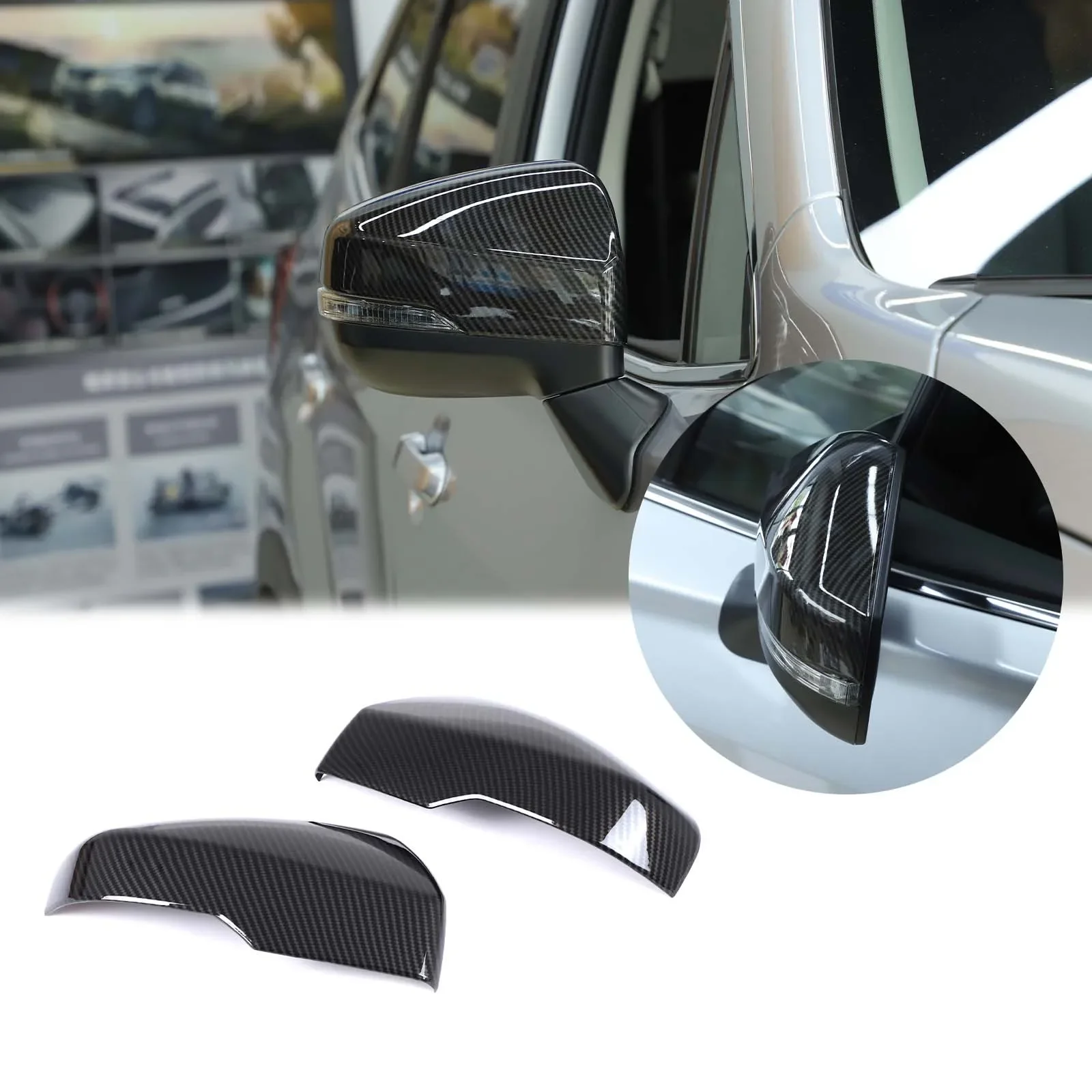 

For Subaru Forester Outback Legacy XV 2019-2024 ABS Carbon Fiber Car Styling Car Exterior Mirror Cover Sticker Car Accessories