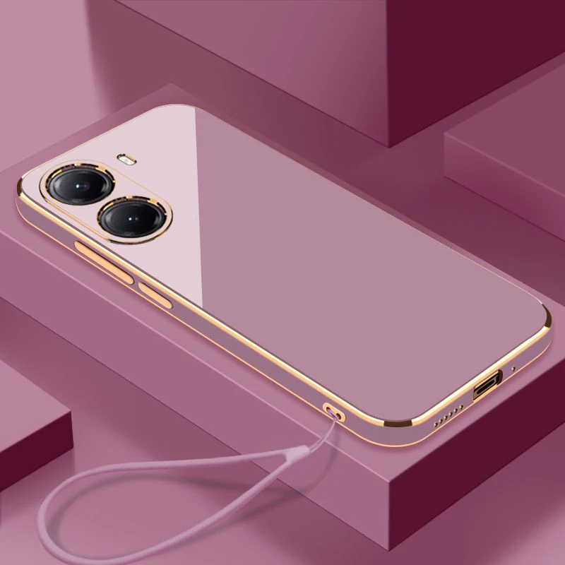 For Xiaomi POCO X7 Pro Case Poco X7 Pro Cover poco x7pro Luxury Square Plating Phone Case POCOX7PRO Shockproof Back Cover