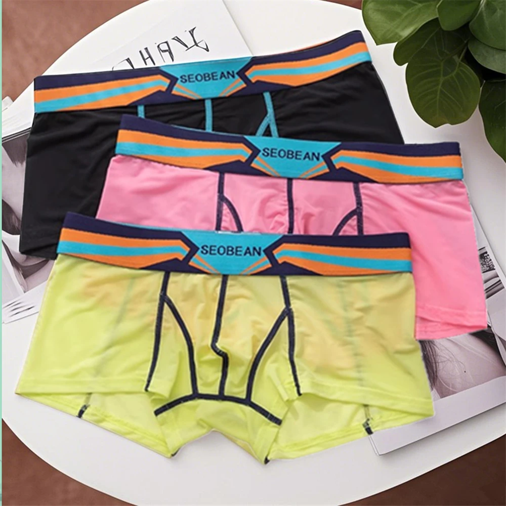 

Летний самый популярный секрет: мужские однотонные боксеры из ледяного шелка для непрерывного комфорта