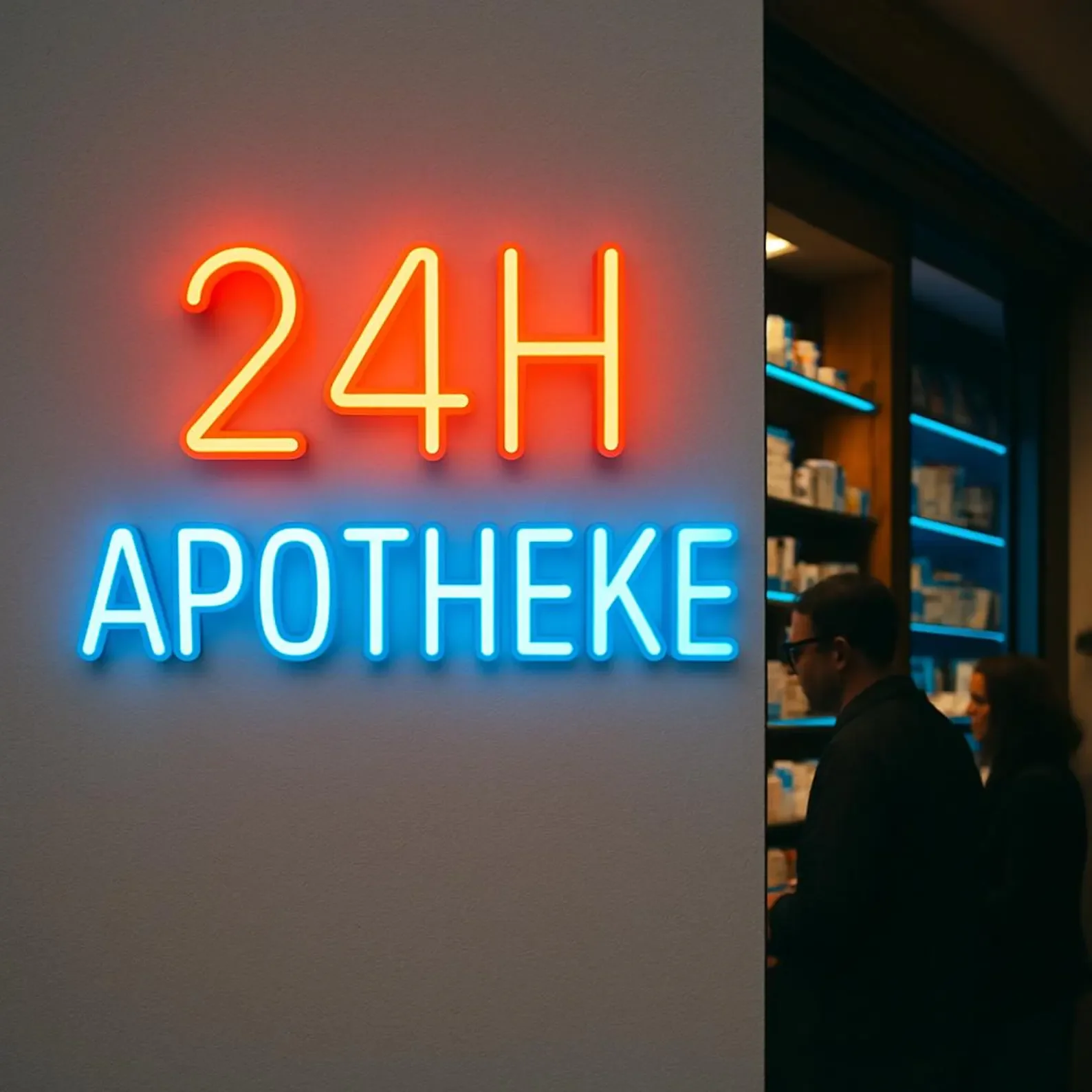 24H Apotheke Neon Sign,24 Hour Pharmacy Neon Sign,Mobile Pharmacy Neon Sign,Gift Idea for Pharmacist,Polyclinic Neon Sign view 6