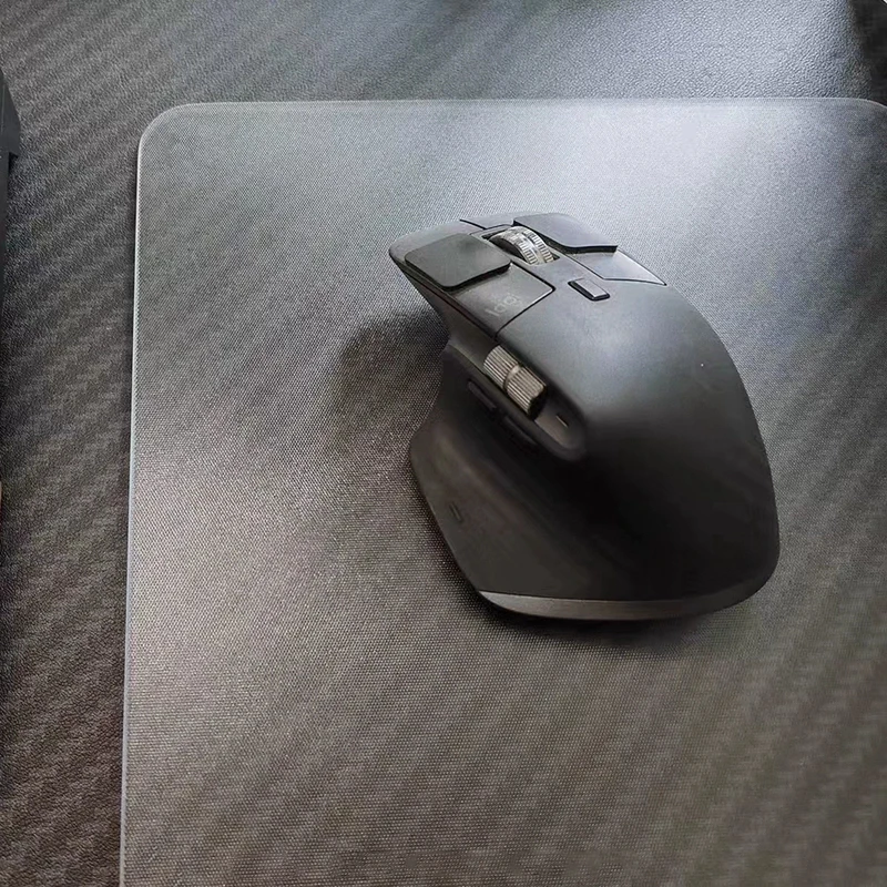 Tapis de souris en verre photovoltaïque dur et lisse transparent - Tapis de bureau à surface trempée transparente XXL pour les jeux FPS et les sports
