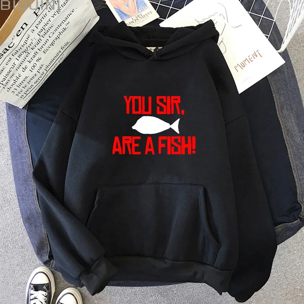 Red Dead Redemption Fish Printed Graphic Hoodies for Male/Female Anime Hoody Funny Cartoon Japan Sweatshirts Hip Hop Clothing