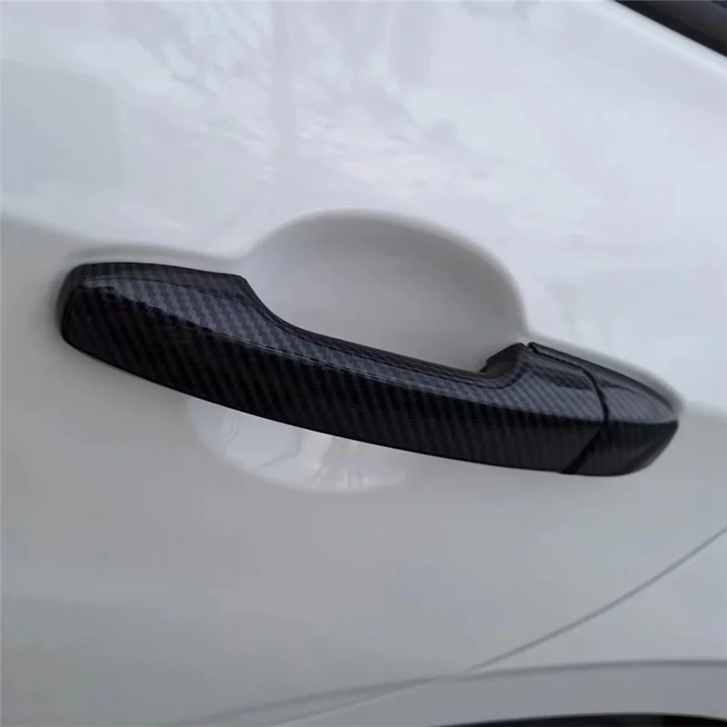 

For Toyota Yaris Ativ/Vios 2023 2024 Car Door Handle Cover Trim Exterior Replacement Accessories ABS Carbon Fiber-A65M