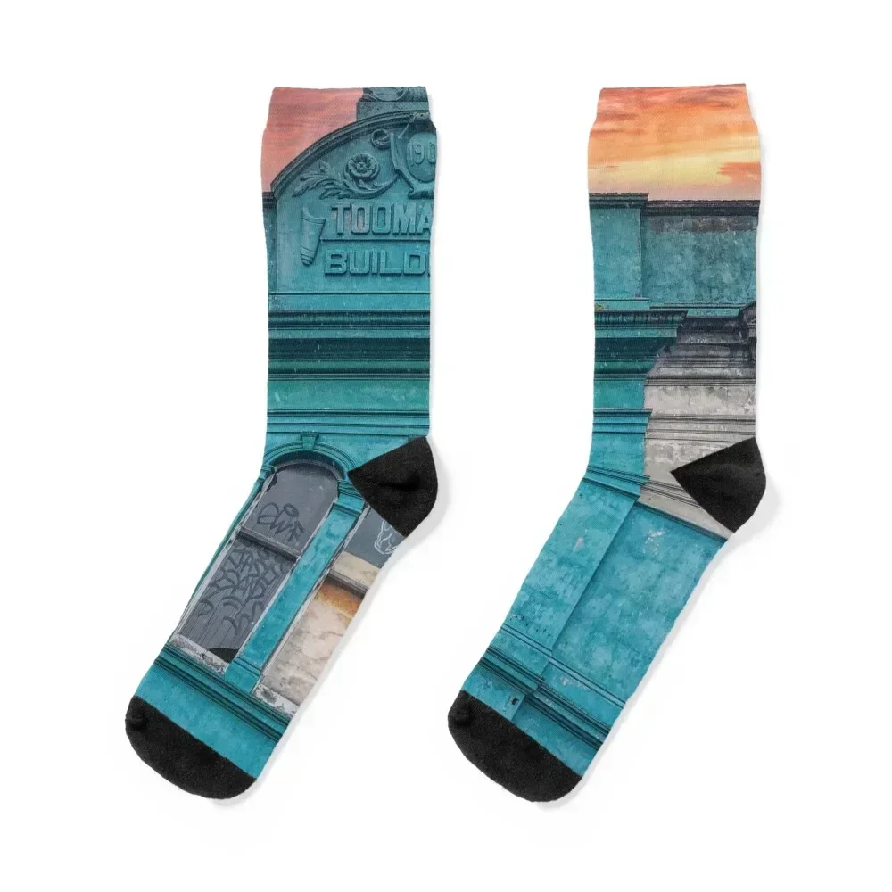 

Toomaths Buildings Socks Novelties ankle warm winter shoes Socks For Men Women's