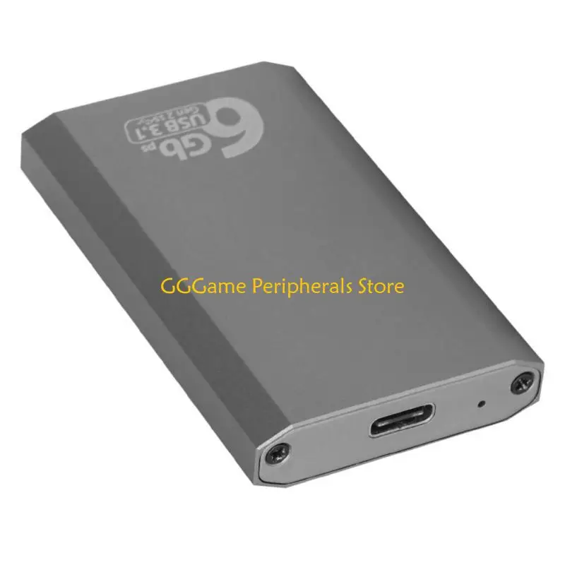 U55B Metal mSATA Hard Disk Case Shockproof File 6Gbp Transfer Technology Converters