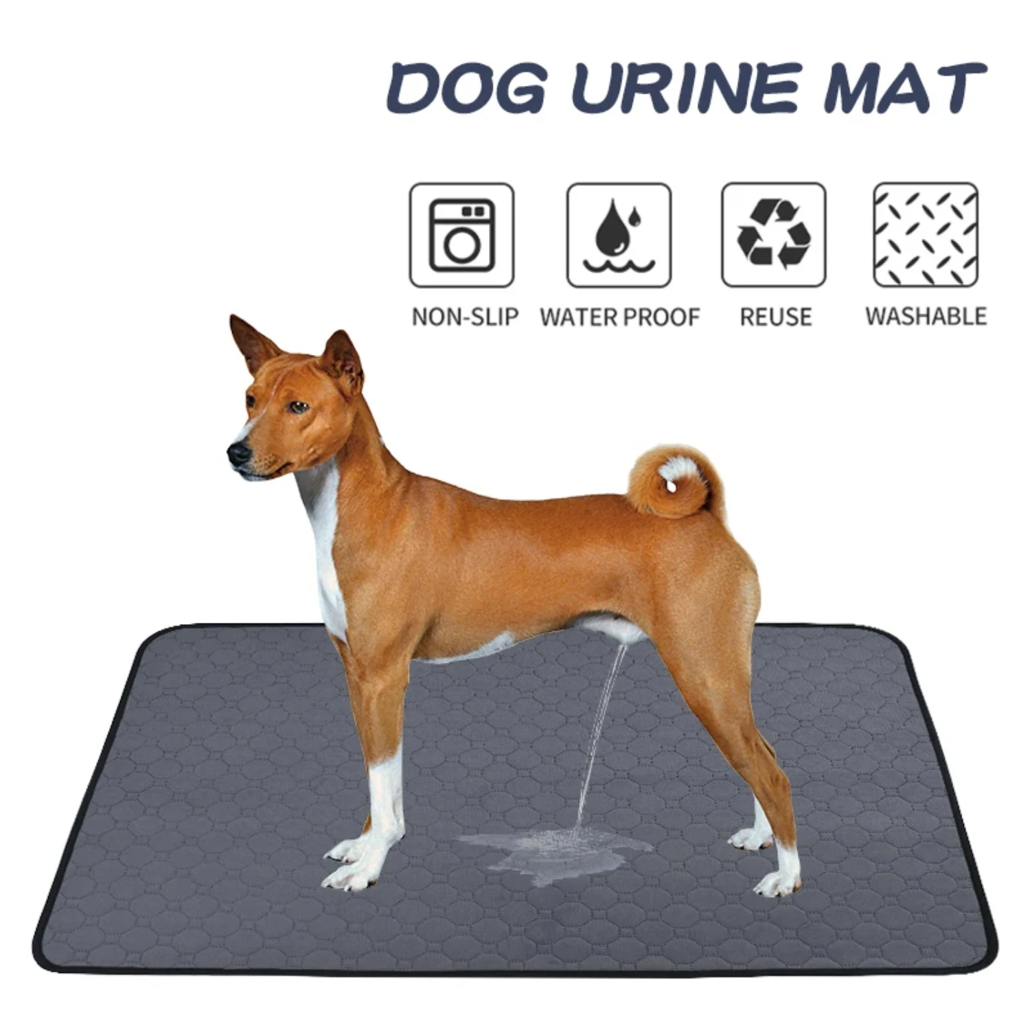 Dog Pee Pad Reusable Washable Waterproof Absorbent Pet Mat Puppy Training Pad Car Seat Cover Dog Supplies Лежанка Для 