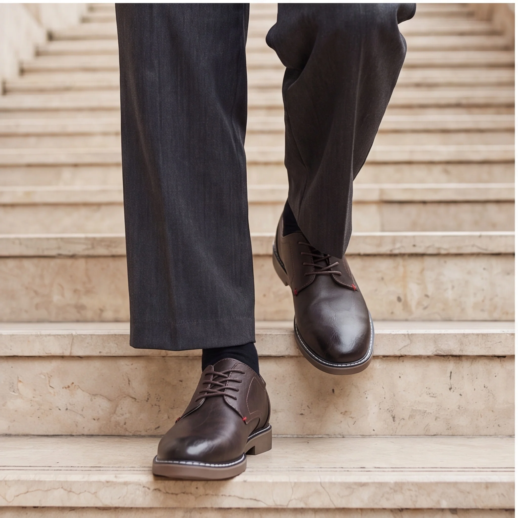 Herrenschuhe Derby-Schuhe für Männer Business-Büro-Stil Herrenschuhe Büroschuhe Formeller Stil Anzugschuhe – Detail 4