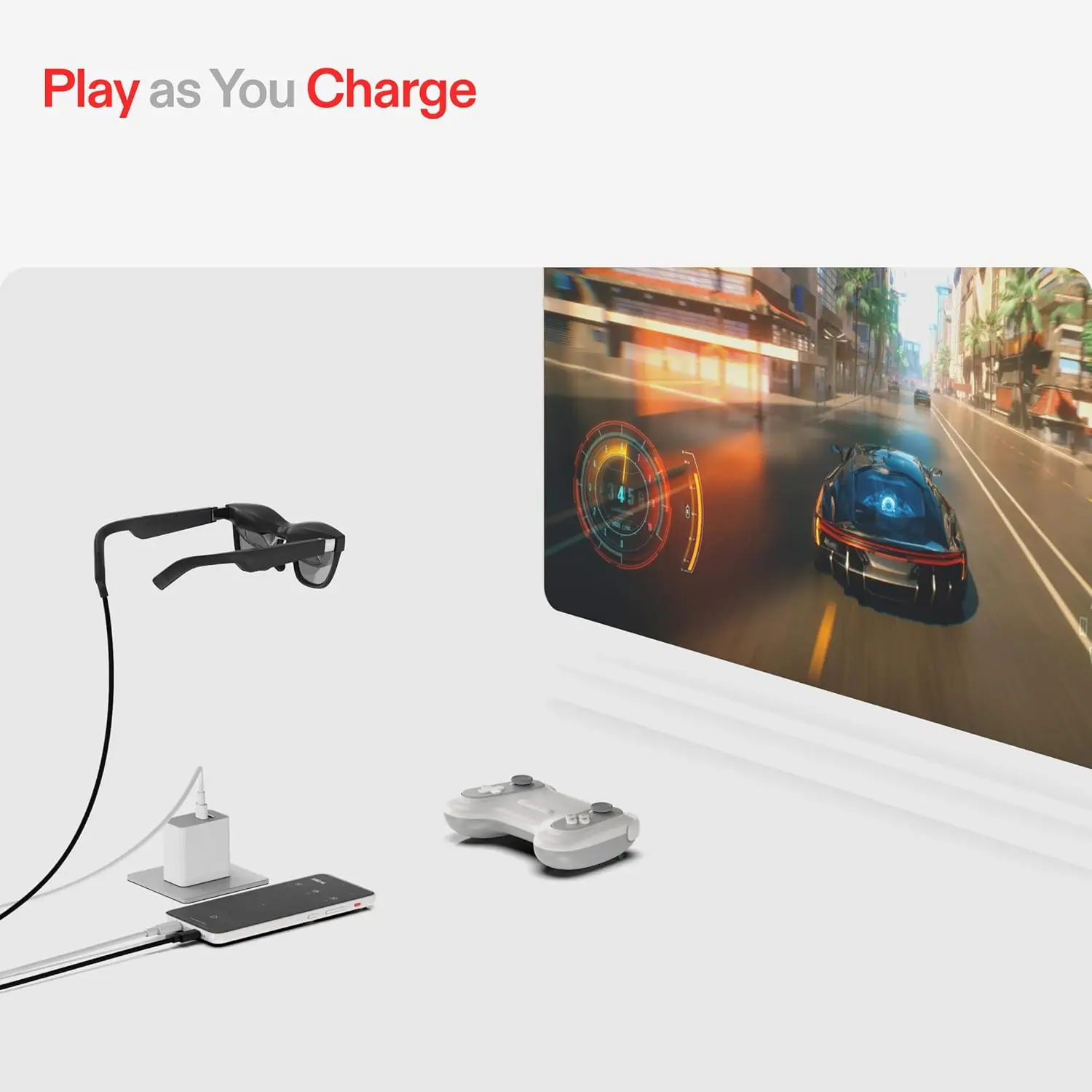 The AR Glasses Spatial Computing Companion، كاميرات ثلاثية الأبعاد، Android 14، تدعم جميع تطبيقات Google Play Store