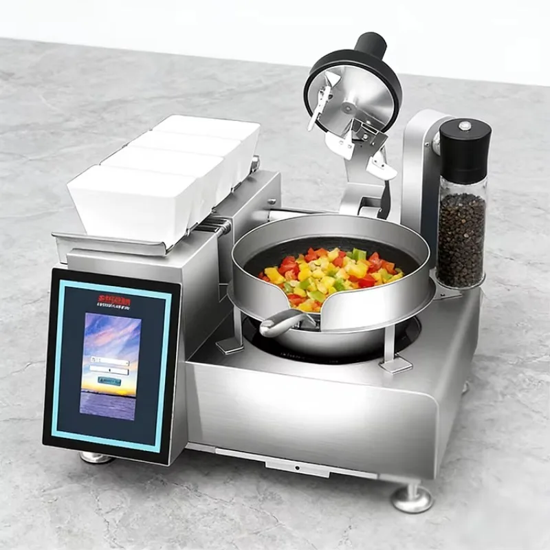 Commercial Automatic Cooking Machine Auto Stir Fry Cooker Intelligent Kitchen Restaurant Food Processing Unit view 5