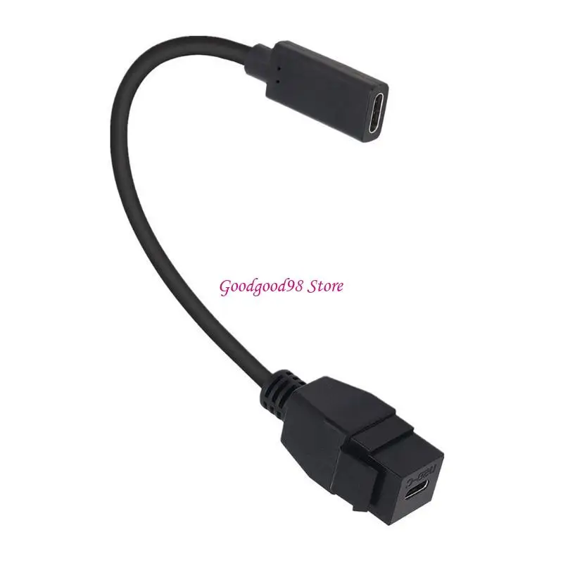 Fast Speed 10Gbps USB 3.1 Type C Female to Keystone Female Extension Cable 