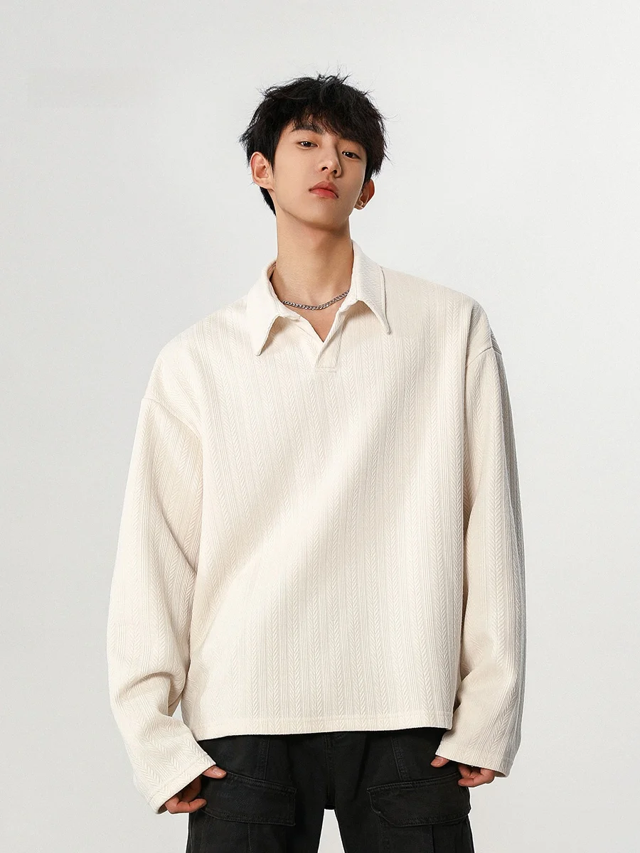 

Мужская футболка Wmnm с длинным рукавом, V-образным вырезом, принтом «пшеничный колос», в американском стиле, приталенная, премиум-класса, повседневная, для мальчиков