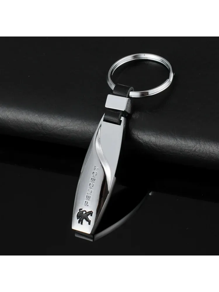 Porte-clés avec Logo de voiture, pendentif en métal pour Peugeot 406 405 205 3008 206 308 208 408 508 407 107 307