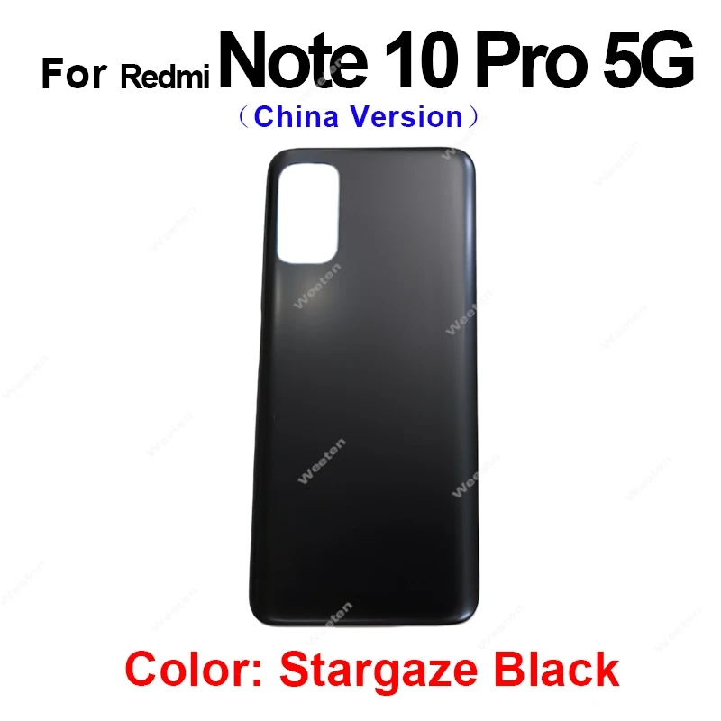 Tylna Klapka Baterii Pokrywa Do Xiaomi Redmi Note 10 Pro 4G 5G M2101K6G M2101K6R Obudowa Tylna Szklana Klapka Wymiana — zdjęcie produktu 4