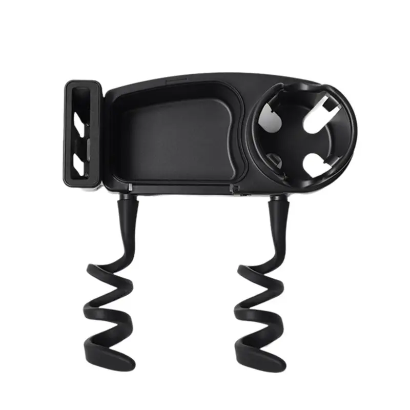 Sturdy Stroller Snack Tray Attachment Universal With Dust Cover Stroller Cup Snack Holder Clamp