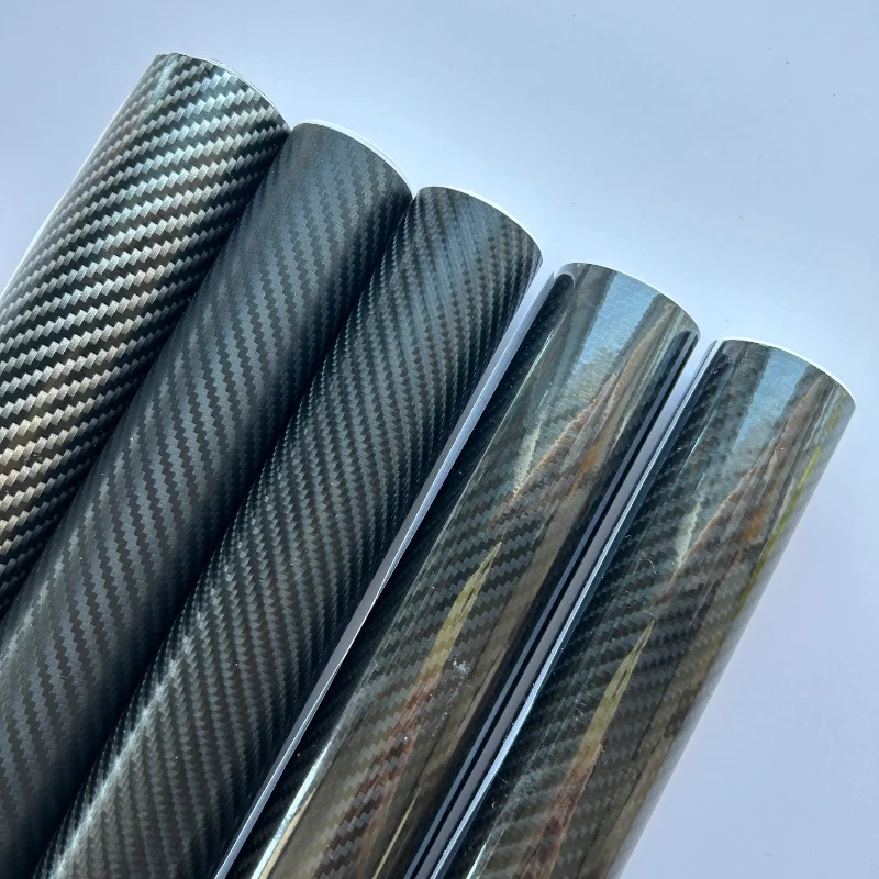 Carbon Fiber Vinyl Wrap Film  2D 3D 4D 5D 6D Waterproof Gloss Car Stickers Repair Wrap Roll Motorcycle Auto Styling Accessories