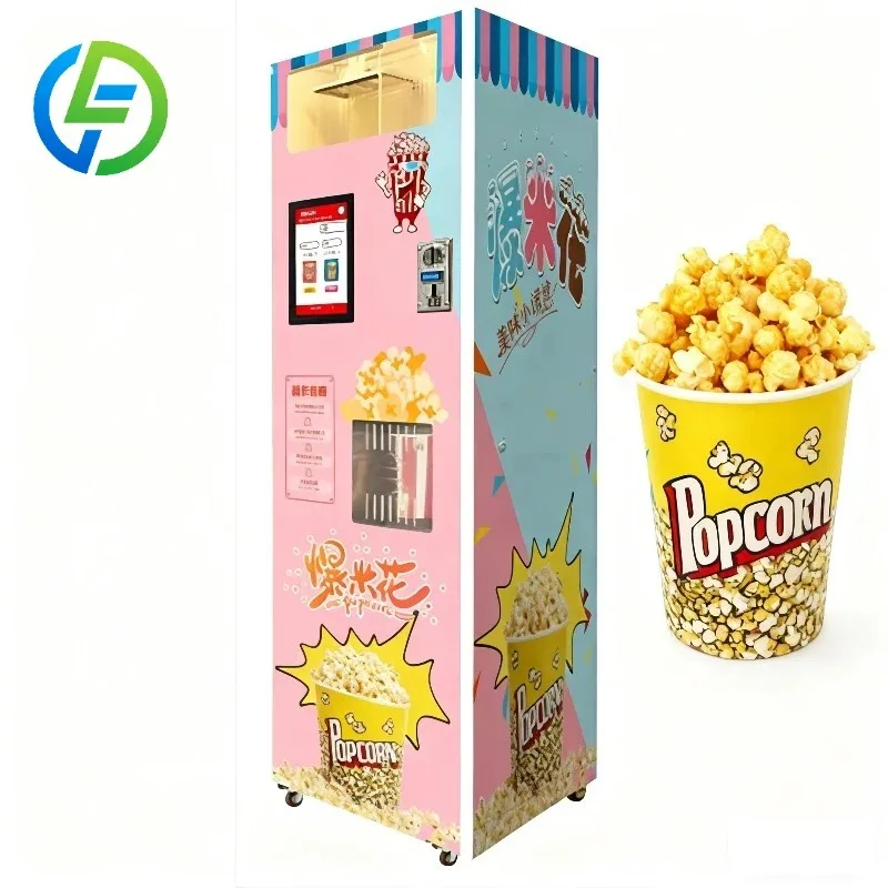 Customized Commercial Popcorn Vending Machine 2 Flavors New or Used Condition for Restaurants Bakeries with Motor Core Component