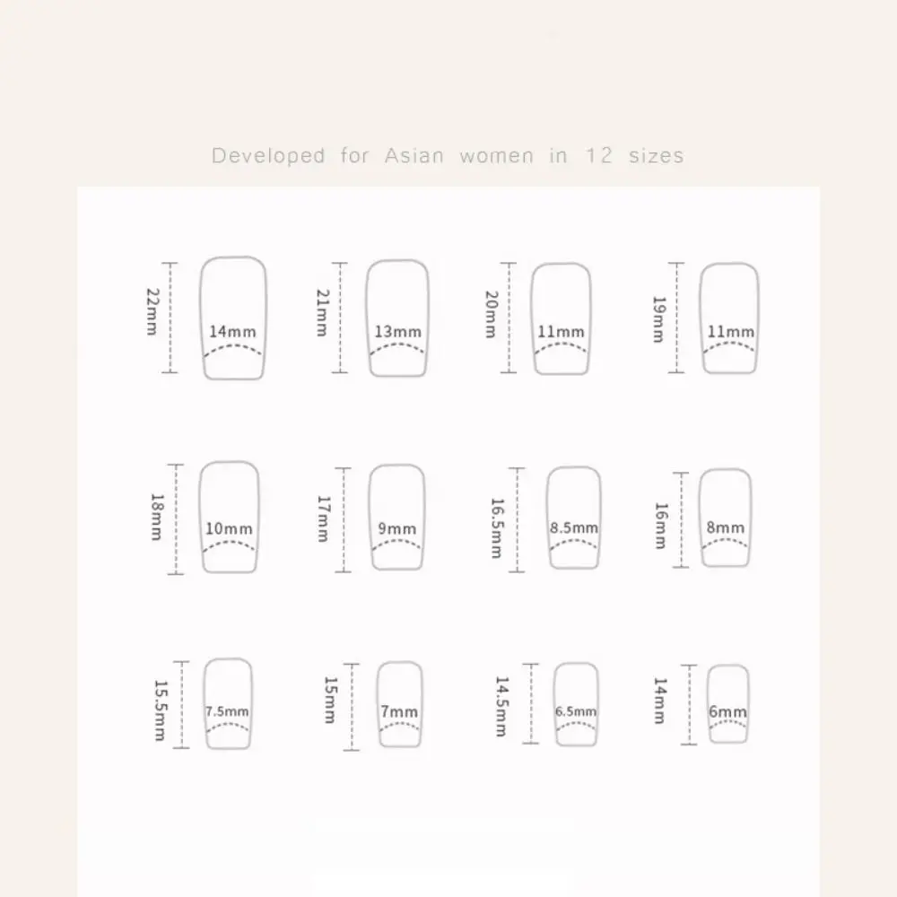 24 szt. Długie sztuczne paznokcie w kształcie rurki wodnej, paski, złote fasolki, francuskie tipsy, błyszczące perły, małe kwiatki, paznokcie do wciskania dla kobiet