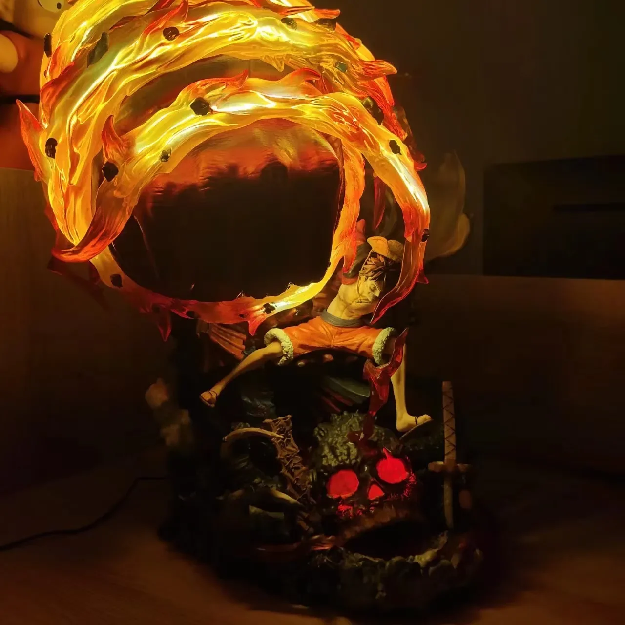 Lively Action Figure One Piece Monkey D Luffy With LED Light