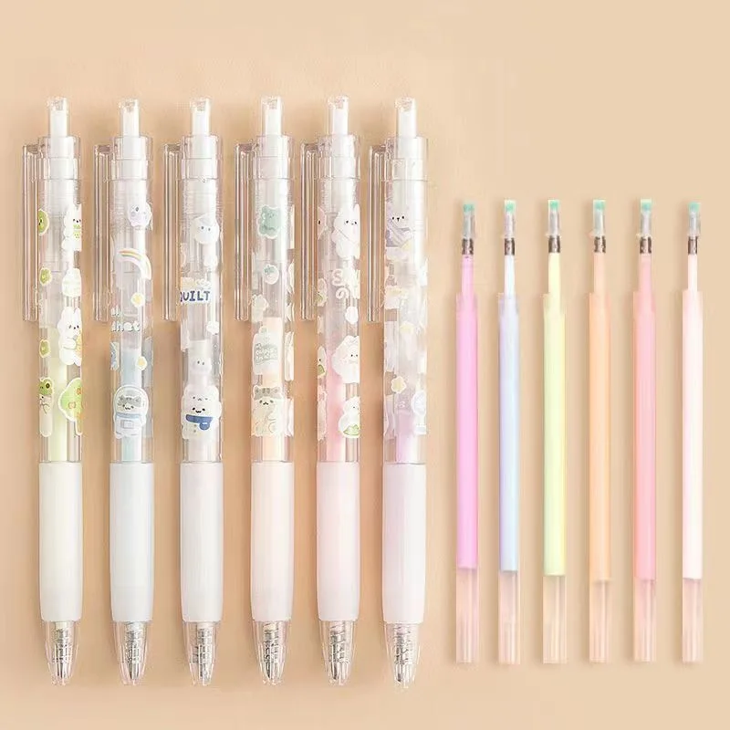 5pcs Glue Pen Candy Color DIY Handbook Dispensing Pen Quick-Drying Dot Gule Guns Stick High Viscosity Glue Students Stationery