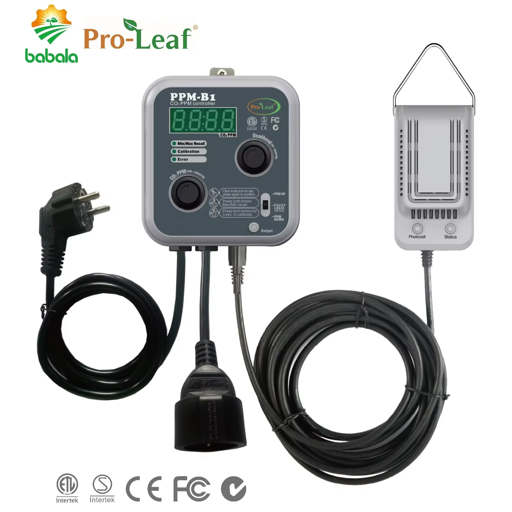 

Skyplant PHEC-B2 Digital Nutrient dosing Controller with PH EC sensor for Hydroponic