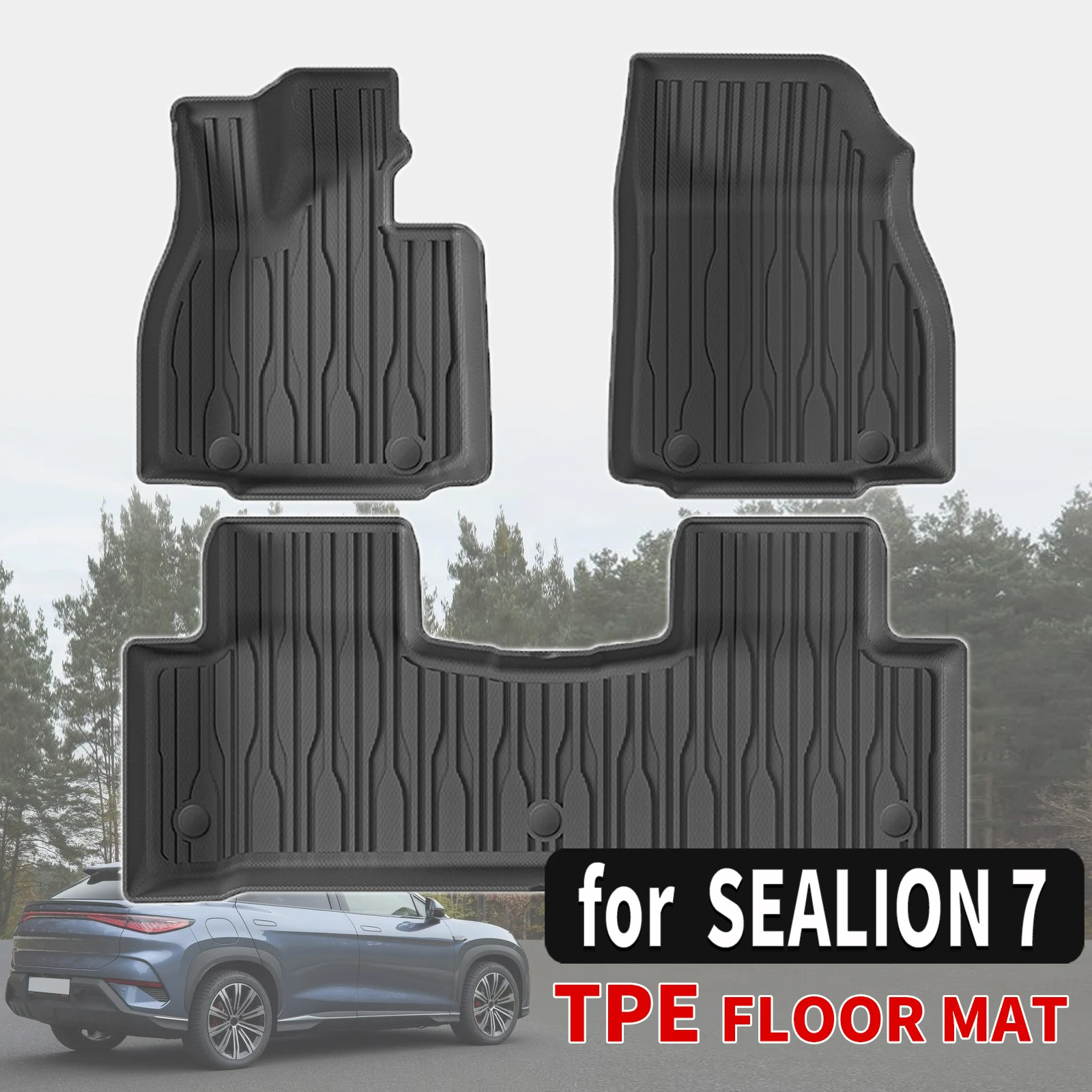 

for SEALION 7 07 EV 2024 2025 2026 3D Maxpider Style TPE Floor Mats Full Coverage Heavy Duty All Weather Accessories