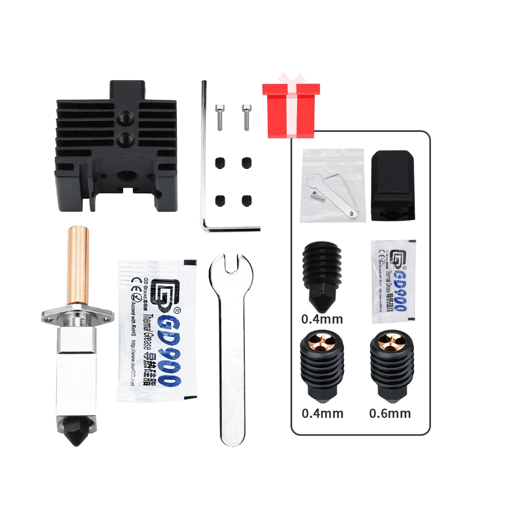 

Bambu Lab 2.0 Hotend Upgrade Version Cht nozzle bambulab Bi Metal Fit Bamboo Bambulabs X1 X1C P1P P1S hotend P1P Thermistor