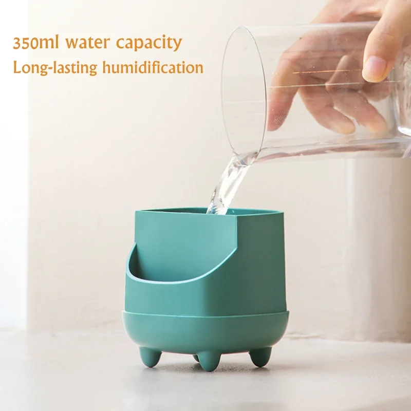 350ml Cartoon Wireless Air Humidifier USB Rechargeable with Romantic Warm Lamp Portable Mini Aromatherapy Mist Maker Diffuser