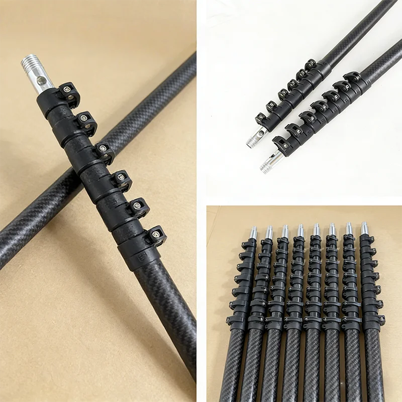9m 12m 15m 18m Carbon Fiber Telescopic Pole  3 Meters to 20 Meters Multi-functional Carbon Fiber Telescopic Pole
