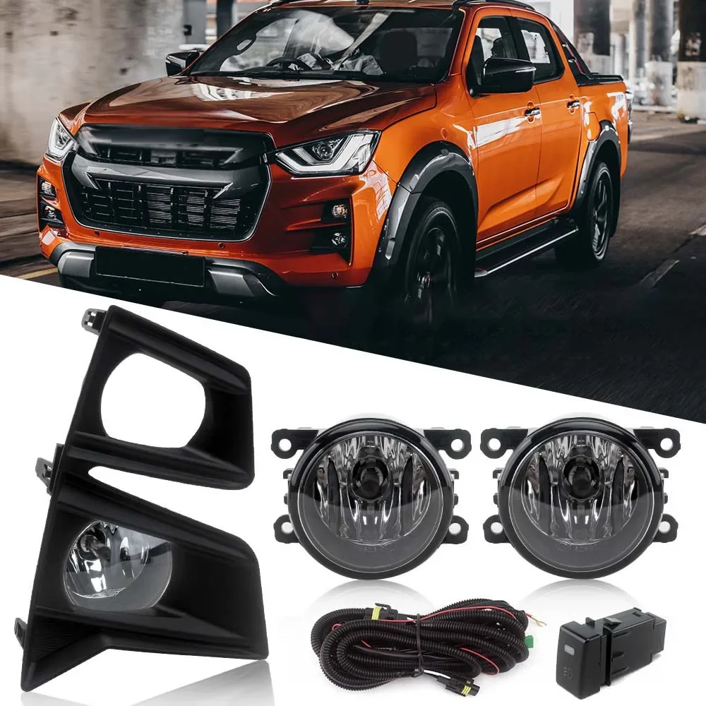 

1 Set Front bumper Fog lights Foglight for ISUZU DMAX D-MAX 2020 2021 2022