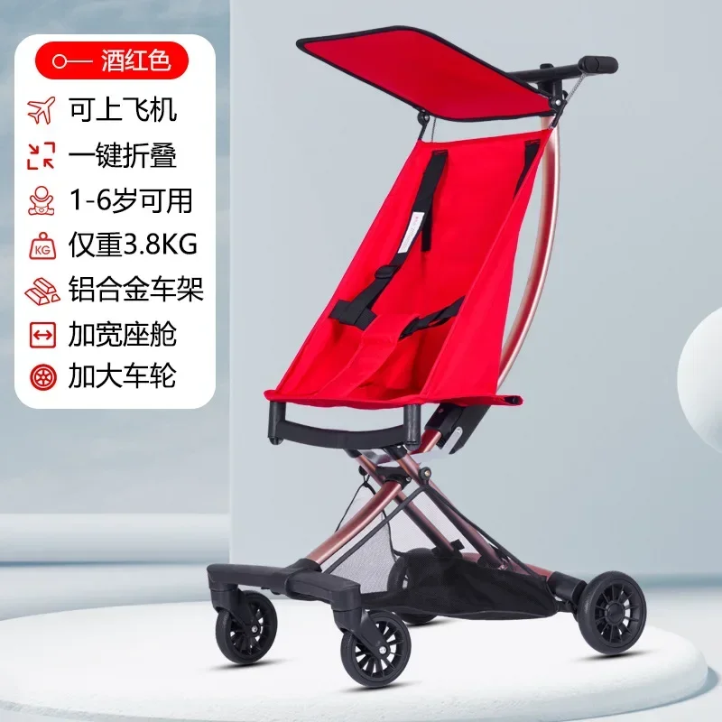 

Lightweight Baby Walking Tool Foldable Pocket Umbrella Cart Travel Cart Baby Lightweight Compact Baby Walking Tool Handcart