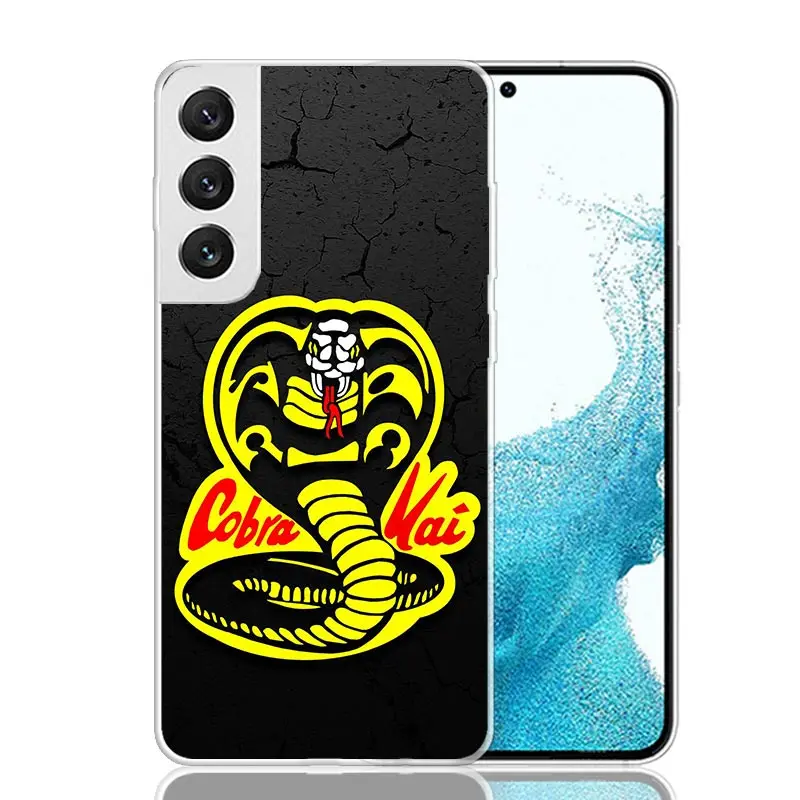 Cobra Kai Snake Phone Case For Samsung Galaxy S24 S23 S22 S21 FE S20 Ultra S10 Plus S10E S9 S8 + Art Customized Coque Capa