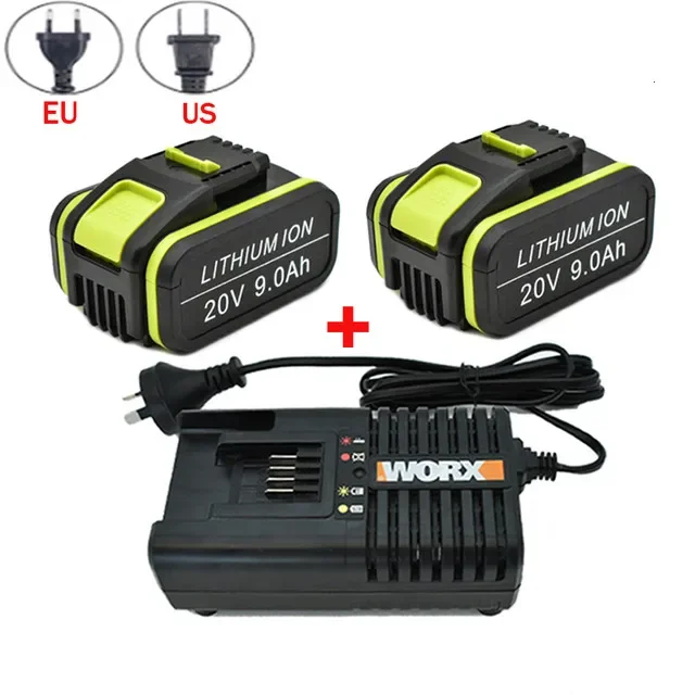 

20V 9000mAh Replacement Worx 20V Max Li-Ion Battery WA3551 WA3551.1 WA3553 WA3641 WX373 WX390 Rechargeable Battery Tool