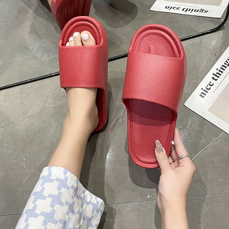 Women Slippers Summer Flat Lightweight EVA Home Bathroom Slippers Comfort Massage Couples Indoor Slides Shower Shoes