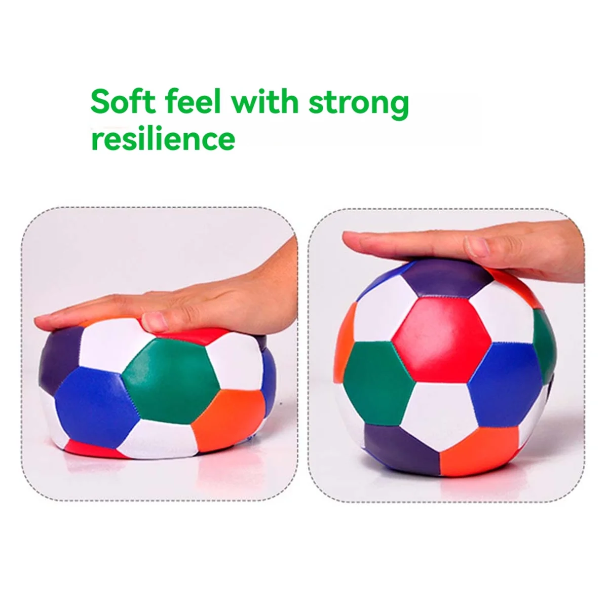 AAA87 Silent Soccer Ball Indoor Silent Foam Football Leichter, stummgeschalteter springender Ball Air Bounce Silent Basketball Ball