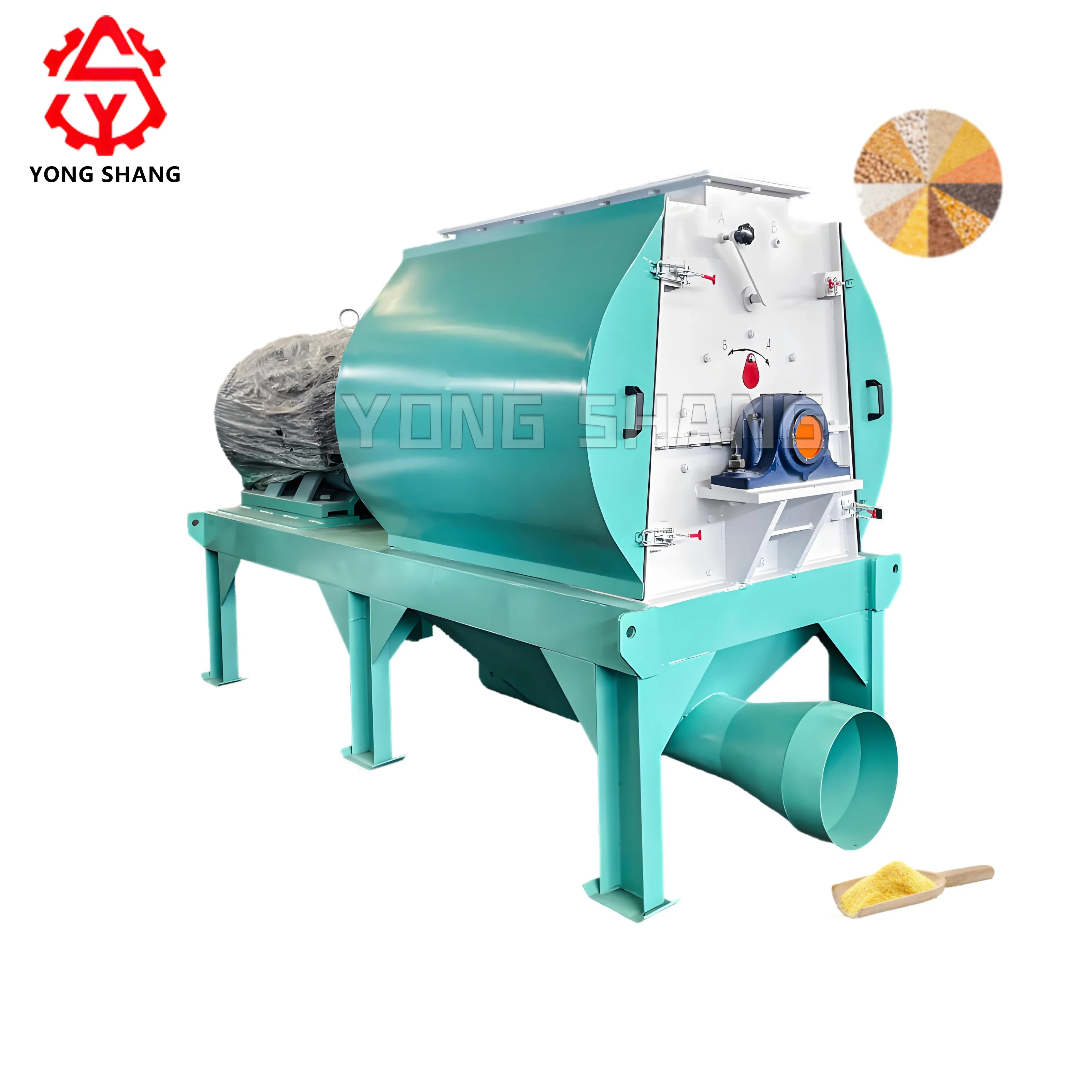 Quick Processing Hammer Mill Crusher Machine For Animal Feed OEM Grain Processing Machinery Top Grade Feed Crushing Machine