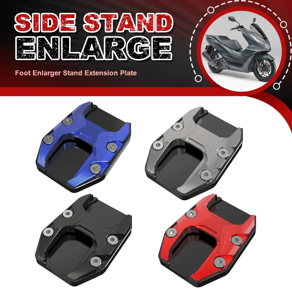 

FOR HONDA ADV150 PCX125 All Years PCX150 20-24 PCX160 2022 2023 2024 PCX 150 160 Side Stand Enlarger Kickstand Enlarge Plate Pad