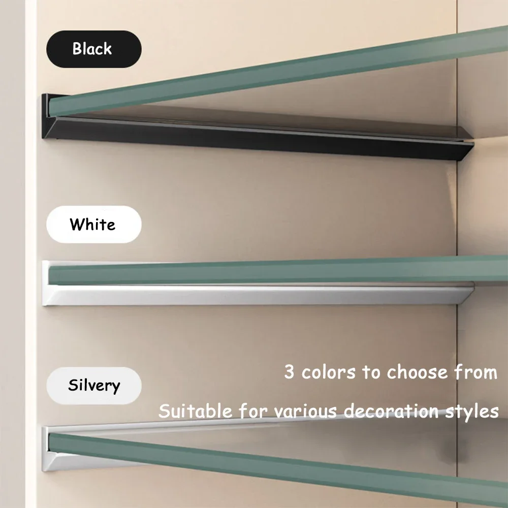 

Minimalist Snap-fit Wine Cabinet Bracket Aluminum Alloy Glass Plank Cabinet Bracket Free Adaptation Snap-fit Shelf Support
