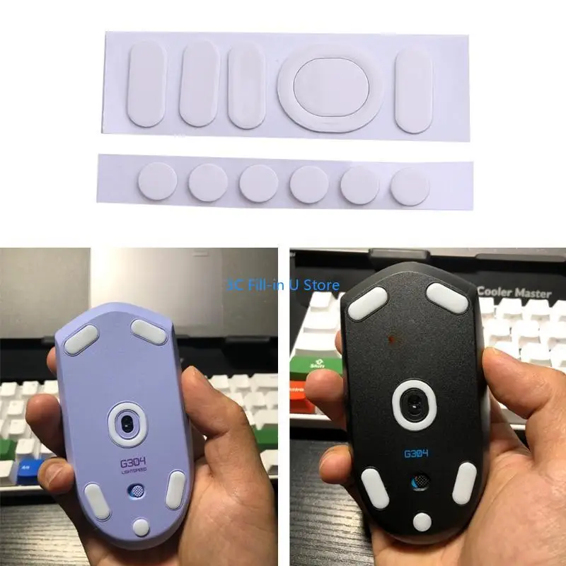 G304 G305マウスフィートステッカーマウススケートパッドグライドカーブエッジのG8TA1Set