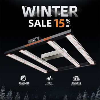 Spider Farmer SE3000 LED 성장 조명, 삼성 LM301H EVO 분리형 드라이버 풀 스펙트럼, 채소 꽃 식물 실내 수경재배