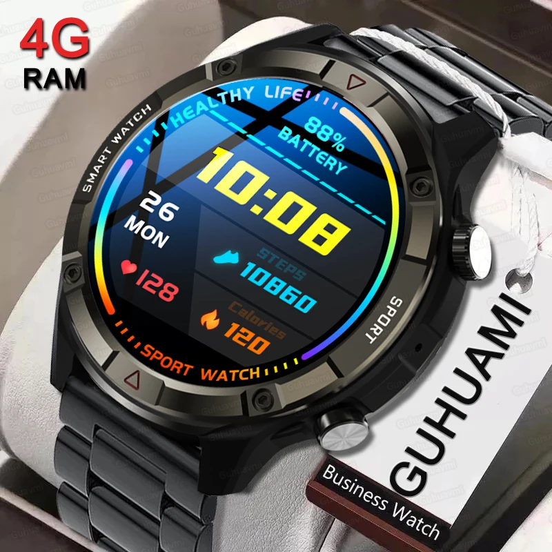 

2023 New Bluetooth Call Watch 454*454 AMOLED 1.39 Inch Screen Smart Watch Always Display The Time 4GB Local Music Smartwatch Men