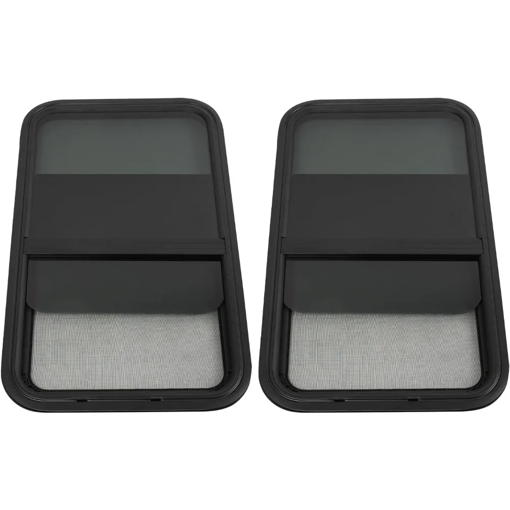 Jendela Geser Vertikal Aluminium dengan Kaca Tempered, Tahan Air dan Anti Bocor, Mudah Dipasang