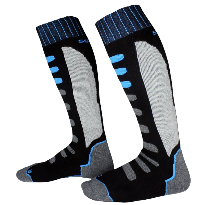 Calzini Unisex inverno cotone caldo sport calzini da sci snowboard ciclismo adulto equitazione calzini termici più spessi